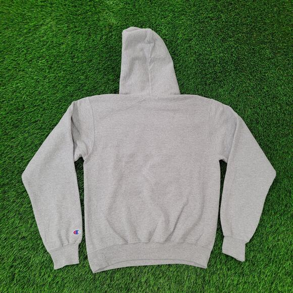 Champion MIT University Hoodie Small 19x23 Gray Baggy Embroidered - Picture 2 of 16